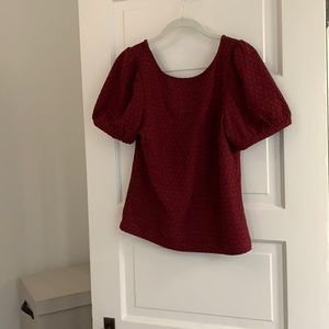 Anthro puff sleeve blouse XS